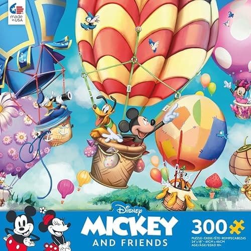 Ceaco - Disney - Mickey's Air Balloon - 300 Oversized Piece Jigsaw Puzzle thumbnail 3