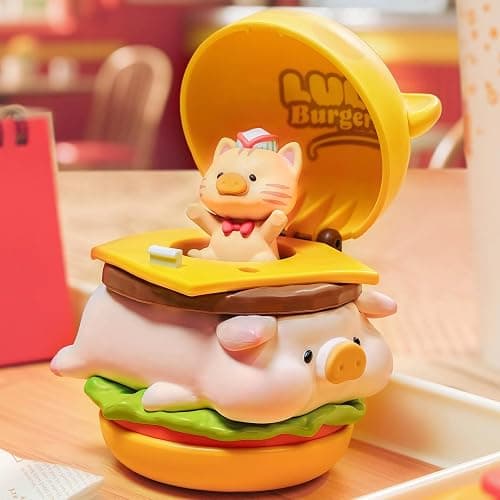 maidimiao Lulu The Piggy Pig Burgers Series Blind Box Figures Home dector 1PC Figurine Ornament thumbnail 3