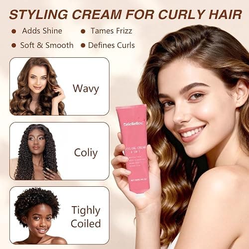 Seiolieliou 4-in-1 Hair Styling Cream Set, Hair Finishing Stick, Hair Wax Stick, Boar Bristle Brush & 3 Combs Set | All-in-One Professional Hair Styling Kit for Frizz Control, Shine & Hold thumbnail 2