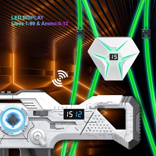 Laser Tag Rechargeable, Lazer Tag Game Set of 2 for Kids Indoor & Outdoor Play, Gift Ideas for Kids Teens and Adults, Cool Toys for Teenage Ages 8 9 10 11 12+Year Old Boy & Girls thumbnail 5