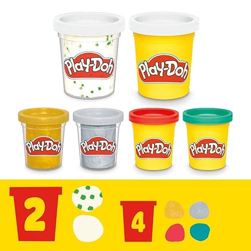 Play-Doh Drill 'n Fill Dentist Toy for Toddlers, Non-Toxic Modelling Compound Set with 6 Cans, Creative Toys for 3+ Year Old Kids - DRILL N FILL thumbnail 6