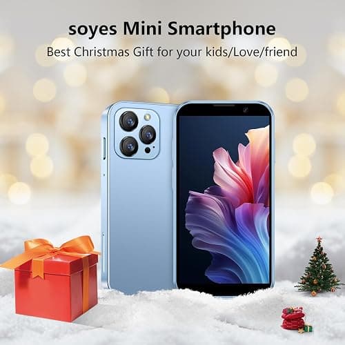 soyes Mini Phone World's Smallest 3.0" HD Touch Screen MiniSmartphone Unlocked Android Compact Mobile Phone for Kids &Students Cell Phone wih Quad-Core Dual SLM Face lD2GB+16GB Blue thumbnail 5