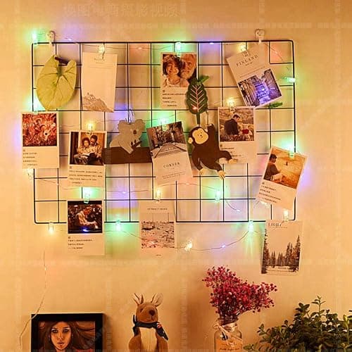 JMTGNSEP 50LED 20 Photo Clips String Fairy Lights Battery Powered Decoration for Living Bedroom Indoor Christmas Party Wedding for Photo Picture Hanging Display, Battery Operated (16ft Warm White) thumbnail 6