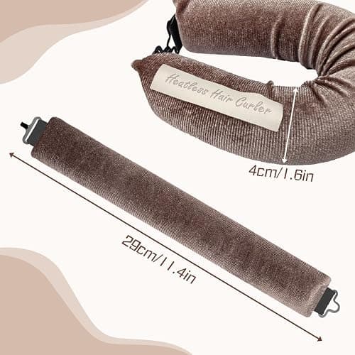 3PCS Heatless Curlers, No Heat Overnight Curls for Long Hair thumbnail 5