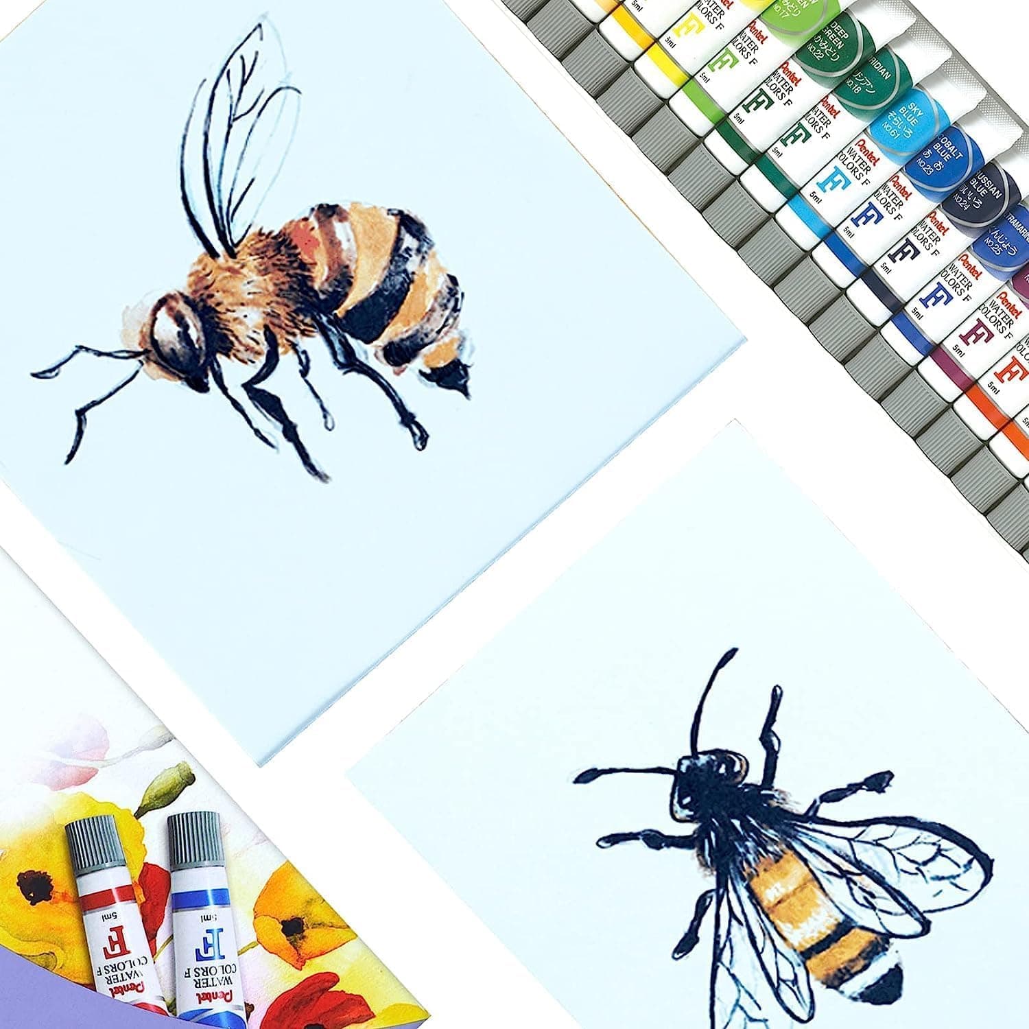 Pentel Tinta Aquarela Wfrs Arts à Base de Água 12 Cores WFRS-12 thumbnail 3