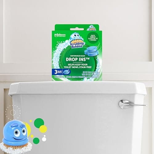 Scrubbing Bubbles Toilet Tablets, Continuous Clean Toilet Drop Ins, Helps Keep Toilet Stain Free and Helps Prevent Limescale Buildup, 3 Count, Pack Of 1 thumbnail 6