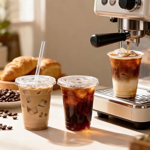 100 Pack 16 oz Plastic Cups with Lids and Straws, Clear Disposable Plastic Cups, Heavy Duty Iced Coffee Cups with Leak-Resistant Lids, Cold Drink Cups for Smoothies, Juice, Soda & Party To Go thumbnail 2
