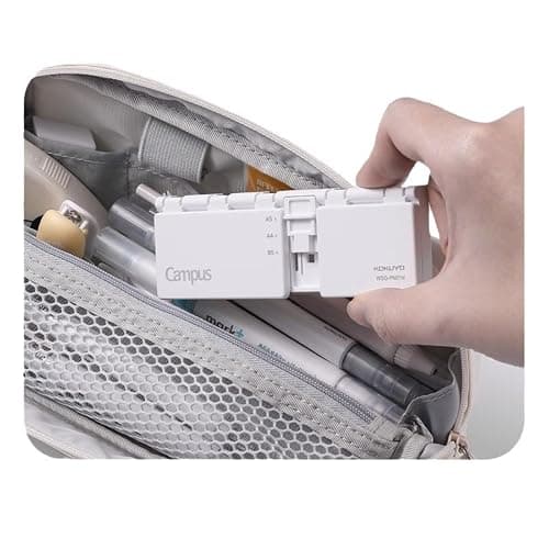 8-Hole Paper Punch, Compact Manual Lever Puncher for Binder Sheets and Planner Refills, Portable Desk Hole Punch thumbnail 5