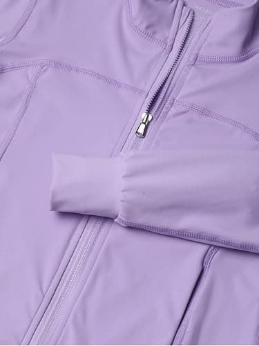 Girls Athletic Zip-Up Jacket – Long Sleeve Lightweight Outerwear with Pockets for Active Kids thumbnail 5