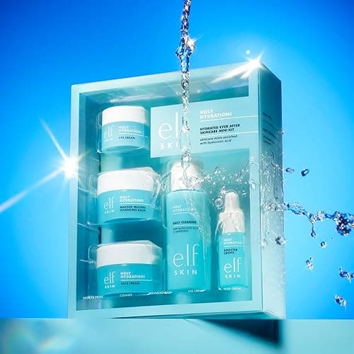 e.l.f. SKIN Holy Hydration! Hydrated Ever After Skincare Mini Kit, Cleanser, Makeup Remover, Moisturiser & Eye Cream For Hydrating Skin, Airplane-Friendly Sizes thumbnail 3