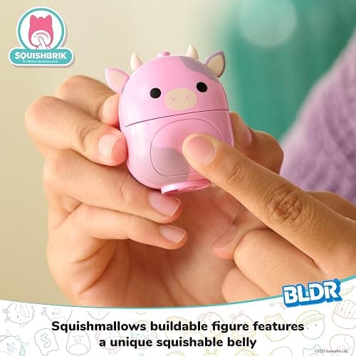 BLDR Squishmallows Patty's Farmers Market Building Set - Patty The Pink Cow Buildable Figure - Squishmallows Fans 8+, 0046 thumbnail 5