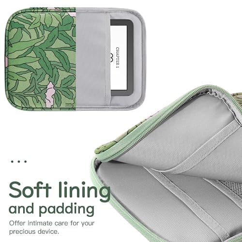 Vinabilia 6-7 Inch Sleeve Carrying Case for 7" Kindle Colorsoft Signature Edition and All-New Kindle Paperwhite, Protective Sleeve Cover Pouch Bag for 6" Kindle/Kindle Oasis/E-Reader, Papaver Rhoeas thumbnail 5