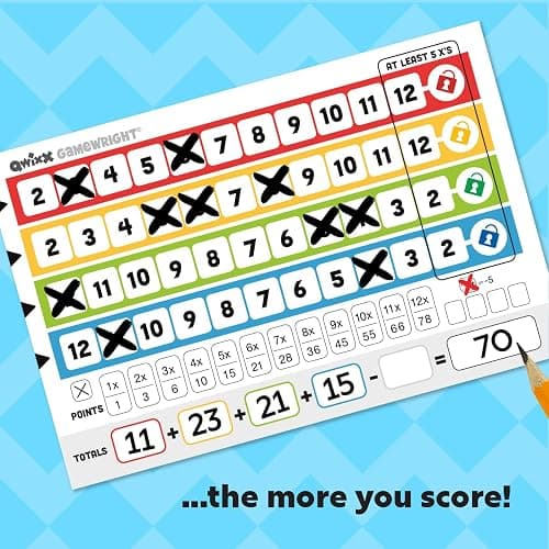 Qwixx: The frantic dice rolling game that everyone plays at once! For ages 8+ thumbnail 8