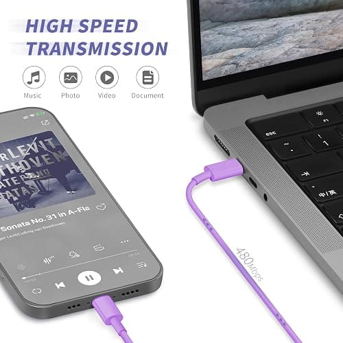 iPhone Charger Fast Charging,[MFi Certified] 2Pack 20W Type C Fast Charger Block with [10FT&6FT] USB C to Lightning Cable Compatible for iPhone 14/13/12/11 Pro Max/Xs Max/XR/X,iPad thumbnail 5