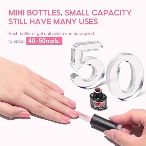 COSCELIA Fall Jelly Gel Polish Set 25 Colors Translucent Sheer Gel Nail Polish Brown Red Blue Green Pink all Season Colors for Nail Manicure Starer Kit Christmas DIY at Home thumbnail 8