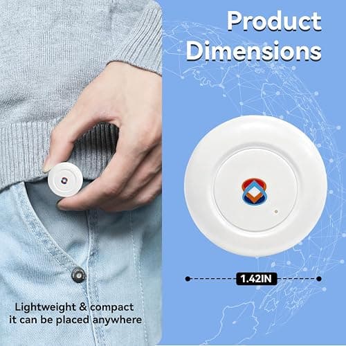 2026 GPS Tracker for Vehicles, Cars & Kids–Real-Time Tracking with Worldwide Coverage | No Monthly Fee & No SIM Needed | IP67 Waterproof | Long Battery Life | Compatible with iPhone & Android thumbnail 3
