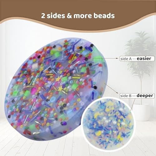 PEIJIIU 2 pcs Multicolored Silicone Skin Picking Fidget Pads, Sensory Picky Pad for Skin Pickers, Dermatillomania, Trichotillomania (3.2'') thumbnail 3