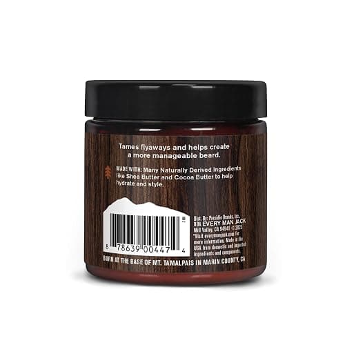 Every Man Jack Beard Butter- Aged Bourbon Fragrance - Hydrates and Styles Dry, Unruly Beards While Relieving Itch - Naturally Derived with Shea Butter and Coconut Oil - 4-ounce (2 Pack) thumbnail 9