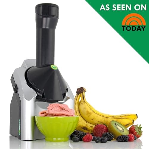 Yonanas Classic Frozen Fruit Soft Serve Maker for Healthy Vegan and Dairy-Free Treats, 200W Silver Machine with 36 Recipes, BPA Free, Easy to Clean, Quick and Simple to Use thumbnail 6