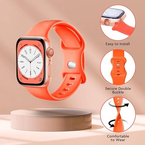 15Pack Watch Bands Compatible for Apple Watch Band 38mm 40mm 41mm 42mm 44mm 45mm 46mm 49mm Women Men, Soft Silicone Sport Band Strap for iWatch Bands Series Ultra 11 10 9 8 7 6 5 4 3 2 1 SE thumbnail 3