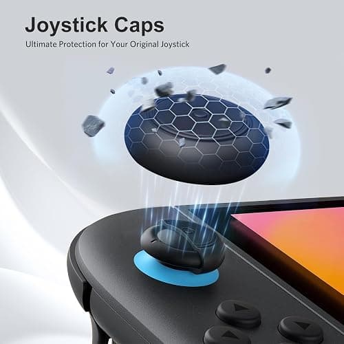 CoBak Large Capacity Carrying Case for Nintendo Switch 2 (2025) - 3 in 1 Accessories Bundle with 2 Screen Protectors, Thumb Grip Caps, 24 Game Cartridges, Hard Shell Portable Travel Pouch, Black thumbnail 8