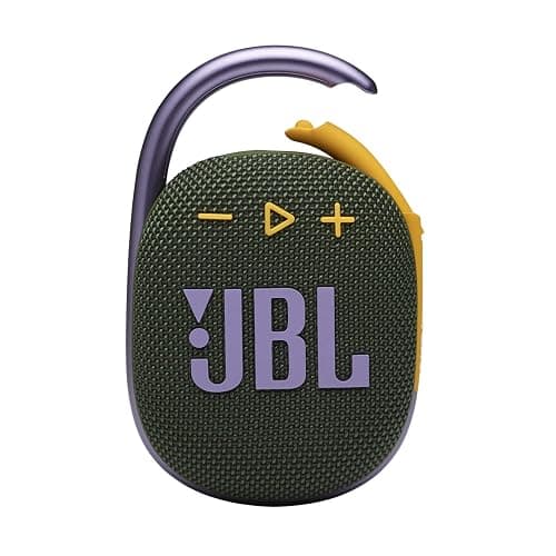 JBL Clip 4, Green - Portable Bluetooth 5.1 Speaker - Up to 10 Hours of Play - Waterproof & Dust Resistant - Includes Noise & Echo-Canceling Speakerphone - Image 1