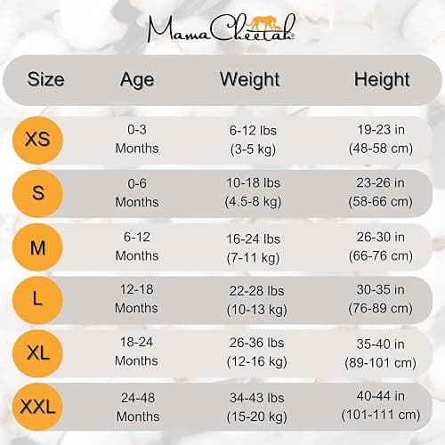 Mama Cheetah Baby Sleep Sack 0.5 TOG, Organic Cotton Baby Wearable Blanket with Two-Way Zipper, Swaddle Transition Baby Sleeping Bag for Newborn Infant Toddler Boy Girl, 0-6 Months thumbnail 6