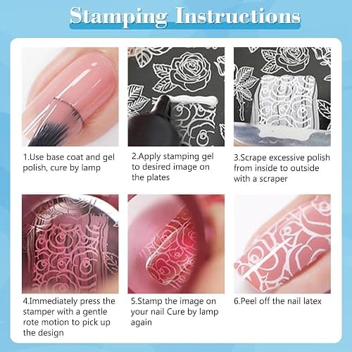 Biutee Nail Stamping Gel Polish 24 Colors Stamp Polish Gel 0.17 Fl Oz UV LED for Nail Art Stamping Plate Stamper Soak Off Printed DIY Nail Art Design 5ML thumbnail 7