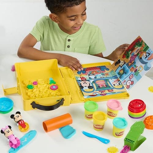 Play-Doh Disney Junior Mickey Mouse Clubhouse, Shape a Story Playset, Storage & Travel, Arts & Crafts Preschool Toys for Kids 2+ thumbnail 5