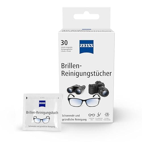 ZEISS Brillen-Reinigungstücher mit Alkohol 30 Stück zur schonenden & gründlichen Reinigung Ihrer Brillengläser - jedes Tuch einzeln verpackt - ideal für unterwegs oder auf Reisen thumbnail 3