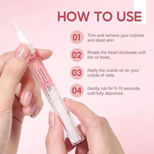 PEACECOLOR 16Pcs Cuticle Oil Pen for Nails Portable Nail Moist Nail Strengthener Nails Care Kit for Treatment Care Nail Softener and Strengthener thumbnail 8
