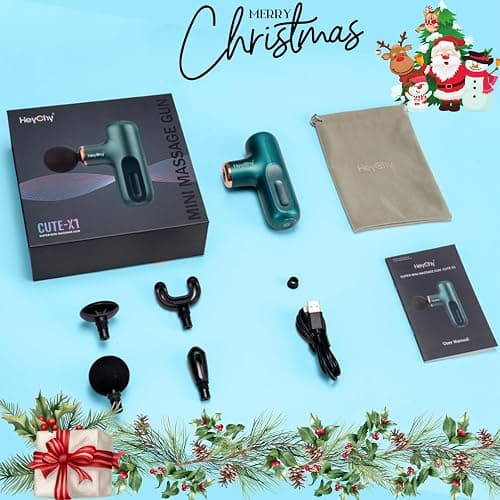 HEYCHY Super Mini Massage Gun, Percussion Deep Tissues Muscle Massager, Compact Sports Travel Massage Gun, Portable Handheld Massager for Office Gifts for Her, Home, Athletes thumbnail 8