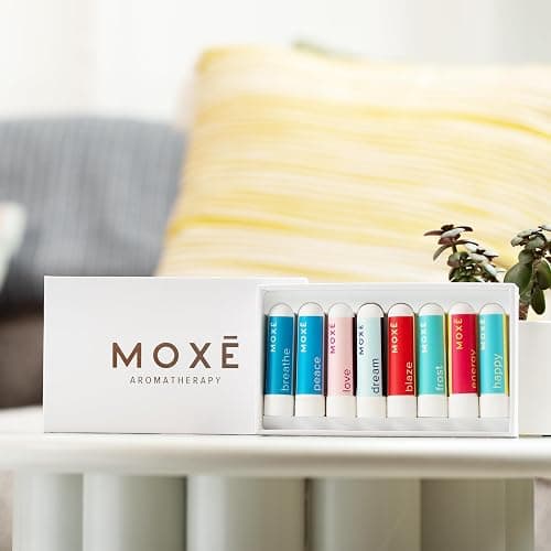 MOXĒ Nasal Inhaler Bundle, 8 Essential Oil Blends, Aromatherapy Sticks, Warming & Cooling Fragrances, Undiluted Oil, Natural Ingredients, Made in USA thumbnail 6
