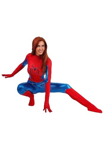 Marvel Spider-Man Zentai Suit Women's Costume, Superhero Full Body Jumpsuit with Mask thumbnail 2