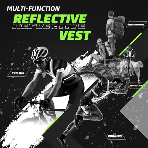 LED Reflective Vest Running Gear, 360° High Visibility Running Vest with Adjustable Waist/Shoulder, USB-C Rechargeable Running Lights for Runners Night Jogging Running Dog Walking Cycling thumbnail 8