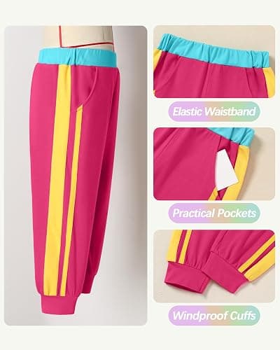SANMIO Toddler Girl Clothes Outfits Cute Color Block Long Sleeves Top and Pants Sweatsuit 2 Piece Fall Clothing Set thumbnail 6