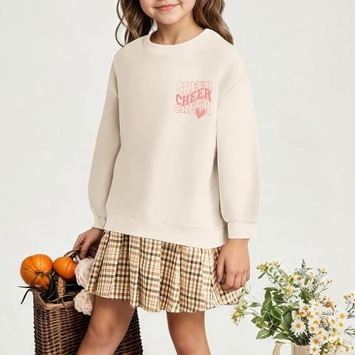 Zoemghc Cheer Sweatshirts for Girls Cheerleader Graphic Sweatshirt Teen Girl Preppy Funny Letter Print Shirt Pullover Tops thumbnail 5