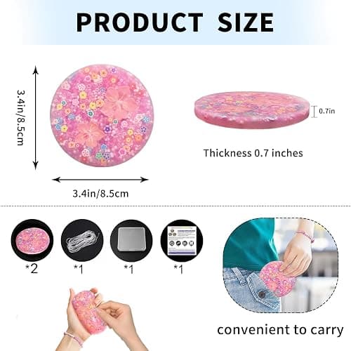2 Pack Skin Picking Fidget Picky Toys Pick Fidget Pad Toys for Trichotillomania Skin Pickers Dermatillomania ADHD OCD Adults (2 Pack-Pink) thumbnail 2