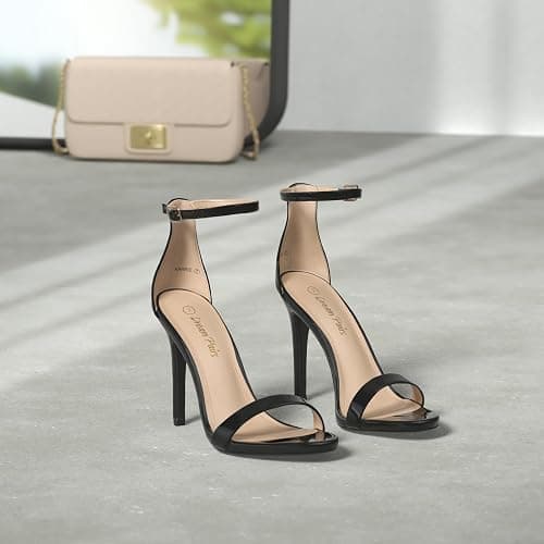 DREAM PAIRS Women's High Heels Flower Ankle Strap Stilettos Round Open Toe Dressy Sexy Sandals thumbnail 3