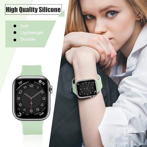 THWALK 6 Pack Sport Bands Compatible with Apple Watch Band Ultra 3/2/1 49mm, Series 11/10 46/42mm, 9/8/7 45/41mm, SE/6/5/4 44/40mm, 3/2/1 42/38mm for Women Men thumbnail 4