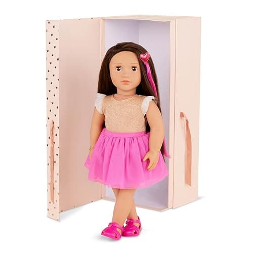 Our Generation – 18-Inch – Sweetheart Themed Fashion Starter Doll – Amora – Brown Hair & Hazel Eyes – 3 Outfits & Styling Accessories in Gift Box – Pretend Play Ages 3+ Years thumbnail 4