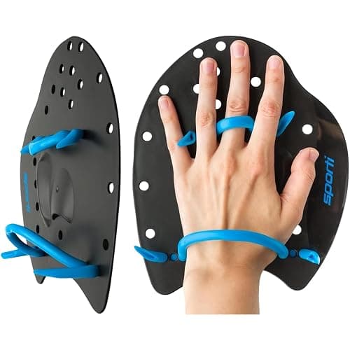 π¦π½πΌπΏππΆ Power Swim Paddles for Lap Swimming - Adjustable Straps - Lap Swimming Gears - Hand Paddles for Adults & Kids - Image 1