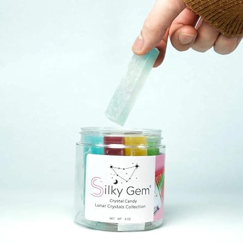 Silky Gem Lunar Crystals – Traditional Vietnamese Lunar New Year Candy – Crunchy Outside, Soft Inside – 10-12 Pieces in 8 oz Jar – Vegan, Gluten-Free candy Made in the USA - Image 1