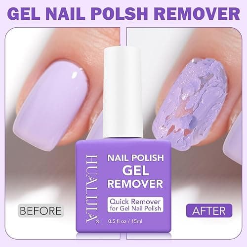 Gel Nail Polish Remover, Gel Polish Remover Kit - Quickily and Easily Removes Gel Nail Polish at Home in 2-5 Mins - No Need for Foil, Soaking or Wrapping,15ml thumbnail 3