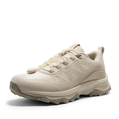NORTIV 8 Women's Waterproof Hiking Shoes Quick Laces Outdoors Walking Trekking Camping Tennis Sneakers Canyon - 11 - Khaki - Image 1