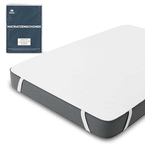 Matratzenschoner Wasserdicht 90x200cm Oeko-TEX Zertifiziert von Twinzen - Matratzenschoner 90 x 200 Wasserundurchlässig aus Atmungsaktiver Baumwolle mit 4 Eckgummis - Image 1