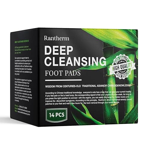 Foot Pads Patches for Deep Cleansing: Bamboo Wood Vinegar Ginger Feet Pads, 14 Packs - Image 1