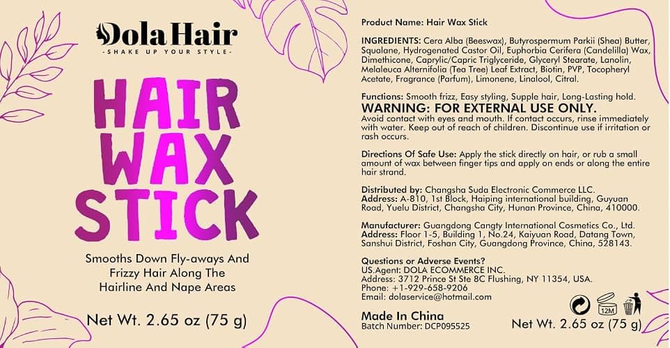 Dolahair Hair Wax Stick - Flyaway Control and Styling Pomade for Kids, Women, and Men - Slick Back Hair Bun Maker and Hair Accessorie for Teen Girls (1 Pack of Wax) thumbnail 8