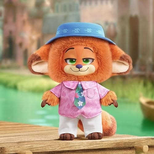 MINISO Disney Zootopia Soft New City Tour Series Vinyl Plush Toy Blind Box Cute Mystery Animal Figurines, Collectible Surprise Gift Figure Model Random Design for Home Decor Birthday Gifts, Single Box thumbnail 7