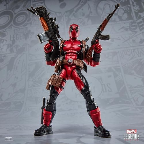 Marvel Legends Maximum Series Deadpool, Deluxe Deadpool Comics Collectible 6-Inch Action Figure with 24 Accessories Including X-Force’s Doop thumbnail 2